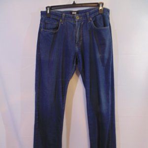 Paige Federal Finn Men's Straight Leg Jeans Size 31x33 Blue Denim Dark Wash
